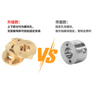 3DSWAY Brass Stabilizer Oldham Coupling Coupler For 3D Printer <b>Z</b> Axis Lead Screw Heated <b>Bed</b> Accessory - Product Image 1