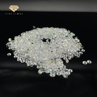 Polished ct cilalı lab yetiştirilen elmas yuvarlak parlak şekil DEF beyaz renk VVS-VS gevşek elmas boyutu 4.0mm 0.23-0.29ct 1/4