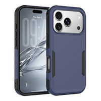 Étui de téléphone magnétique antichoc deux-en-un avec contraste de couleurs pour les séries 16, 17 Pro Max, 18 – Coque de protection