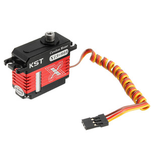 Ventes chaudes KST X15-908 9.2Kgf.cm 0.08sec Pancar HV Moteur numérique cyclique mini sans noyau DC7.4V Boîtier en alliage d'aluminium RC FPV Drones - Product Image 3