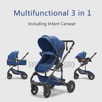 Norme européenne Landau pour bébé Fabricant de poussettes pour bébé Grossiste 2 Luxe Poussette Carrinho De