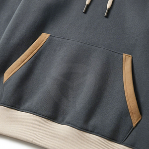 Sudadera con Capucha para Hombre, Diseño Color Block, Corte Regular, Informal, Tejida, para Otoño - Product Image 5