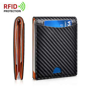 Cartera de nuevo estilo para hombre de la fábrica de cuero Banya <span class=keywords><strong>Nu</strong></span> de Guangzhou, tarjetero RFID antirrobo, artículo popular para llevar - Product Image 1