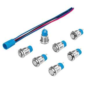 Chinakel 12 mét tact chuyển đổi <span class=keywords><strong>push</strong></span> button 3 bước đẩy nút chuyển đổi <span class=keywords><strong>IP67</strong></span> momentary kim loại đẩy nút chuyển đổi - Product Image 1