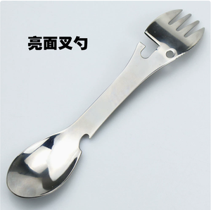 DFU80 Outdoor fork spoon <b>bottle</b> opener 3 in 1 cutlery portable <b>mini</b> outdoor tools customized - Product Image 4