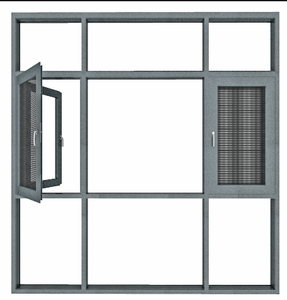 Fenêtres à battant en aluminium à double vitrage en verre trempé, coupe-vent, insonorisées, design moderne, pour la maison - Product Image 3