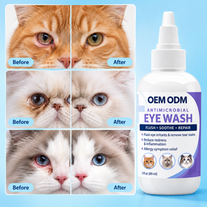 <span class=keywords><strong>Gotas</strong></span> y Enjuague Oftálmico Antimicrobianas para Perros y Gatos para Ojos Secos/Con Picazón y Alivio de Manchas de Lágrimas - Marca Privada OEM/ODM para Uso en Exteriores - Product Image 2