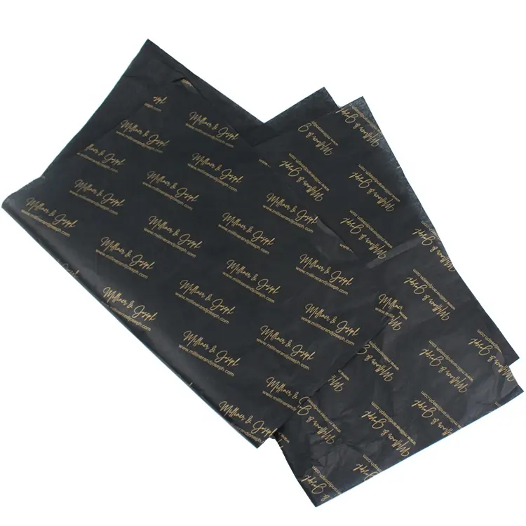 Custom Gold Brand Logo Printing Gift Wrapping Tissue PaperためPacking