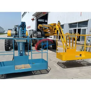 Lifting 16m 20m 200kg Load Electric Small Articulating Self Propelled Boom Lift Factory Price