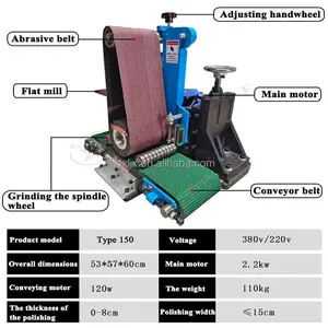 Xieli Machinery High Quality Flat Surface Demurring Machine Polishing Abrasive Sanding Metal Sheet Polishing Machine Manufacture