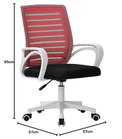 Chaise de bureau ergonomique avec support lombaire, réglable en hauteur, rotation à 360° °   Chaise de bureau pivotante confortable pour le bureau à domicile