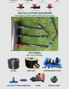 Équipement d'irrigation à économie d'eau pour ruban d'irrigation goutte à goutte 16 patchs sous <span class=keywords><strong>film</strong></span> végétal de serre agricole - Product Image 4