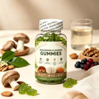Gummies à la saveur d'extrait réel, sans sucre, zéro additif, doux, moelleux, aromatisés aux champignons