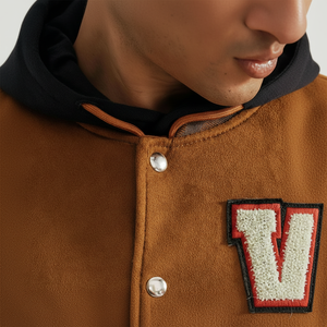 Chaqueta Universitaria de Lana de Alta Calidad con Cuello Alto y Estampado Digital, Atuendo Moderno, Precio Económico de Fábrica - Product Image 1