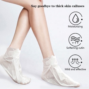 Masque Chaussettes Exfoliantes et Hydratantes pour les Pieds Marque Privée, Soin Pédicure Spa au Collagène et Lait <span class=keywords><strong>de</strong></span> Chèvre, Élimination des Callosités, Vente en Gros OEM ODM - Product Image 3