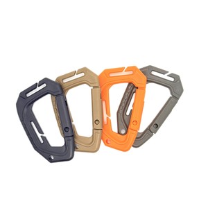 Mousqueton en plastique de type D, tactique, résistant à l'usure, léger, pour sac à dos, bagages, casque de sécurité - Product Image 2