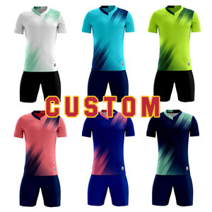 Venta al por mayor del equipo del club de fútbol de encargo desgaste conjunto bordado fútbol Kit parche sublimado camiseta de fútbol para los hombres - Product Image 1