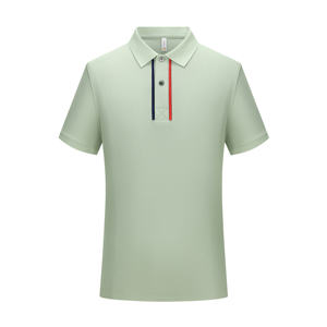 เสื้อโปโลชายพิมพ์โลโก้ตามสั่ง คุณภาพสูง 240 กรัม เสื้อยืดแห้งเร็ว เสื้อยืดผู้หญิงผ้าฝ้ายแขนสั้น เสื้อยืดกีฬากลางแจ้ง เสื้อยืดกอล์ฟ - Product Image 1