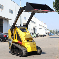 Mini-chargeuse compacte sur chenilles Derette pour travaux de jardinage, applications agricoles et chantiers restreints