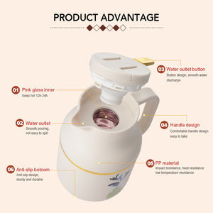 من الشركة المصنعة رائج مخصص لون ساخن قارورة عربية وشعار احتفظي بالجدار الداخلي خالية من BPA غلاية قهوة شاي - Product Image 3