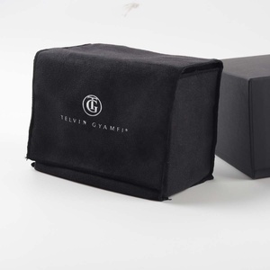 Custom Logo Printed Drawstring Suede <b>Paper</b> Box Gift Packaging Pouch High Quality Microfiber Box Bag - Product Image 2