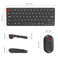 Kablosuz oyun dos dos Combos oyun klavye ve fare RGB arkadan aydınlatmalı mekanik oyun klavye kiti bilgisayar PC Laptop için