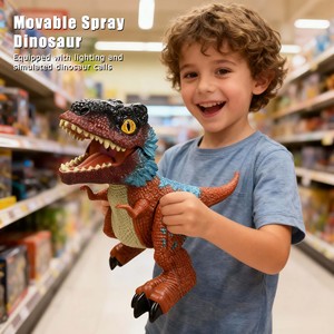 Jouets éducatifs dinosaures en plastique avec effets lumineux et sonores simulés pour enfants de 5 à 7 ans, certifiés CE/GCC - Product Image 2