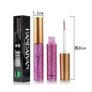 HANDA IYAN Glitter Liquid Eyeliner Funkeln des Schimmer Auge Langlebiger Eyeliner Make Up Shimmer Kosmetik Luxus Frau Wasserdicht