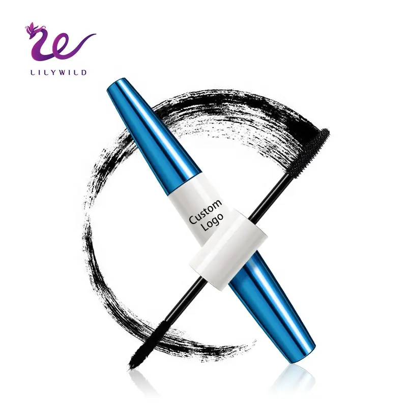 Hoge Kwaliteit Dubbelzijdige Beste Unieke Custom Volumizing Waterdichte Zwarte Eyeliner En Mascara Met Biotine