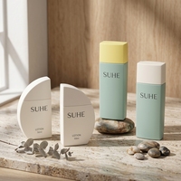 Bouteilles en plastique PE vides écologiques pour crème solaire et crème pour le visage avec bouchon à vis 50 ml Vente en gros