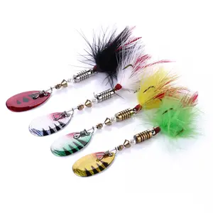 Hengjia 7CM 5.5G Spoon Metal Spinners Baits for Jig Fly Fishing Baits Sea Hard Lures