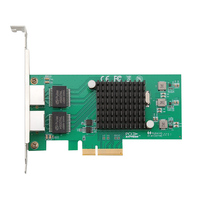 I350-T2 Intel personnalisée en gros carte réseau Pci Express 10/100/1000Mbps serveur interne filaire Dvr RJ45 Interface certifiée RoHS