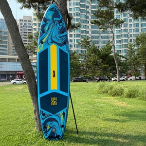 Planche à pagaie gonflable tout-terrain ultra stable avec accessoires, planche de stand-up paddle portable pour débutants - Product Image 3