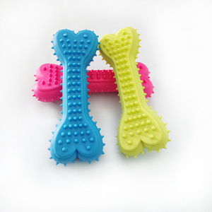 TPR de goma resistente a mordeduras Pequeño <span class=keywords><strong>amor</strong></span> hueso perro juguete diente molienda interactivo perro juguete - Product Image 3