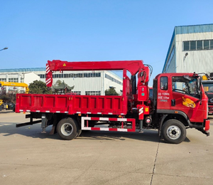 Grue montée sur camion Fengniao Blue 5 tonnes, flèche télescopique, moteur Weichai, boîte de vitesses, pompe hydraulique, hauteur de levage 25m - Product Image 1