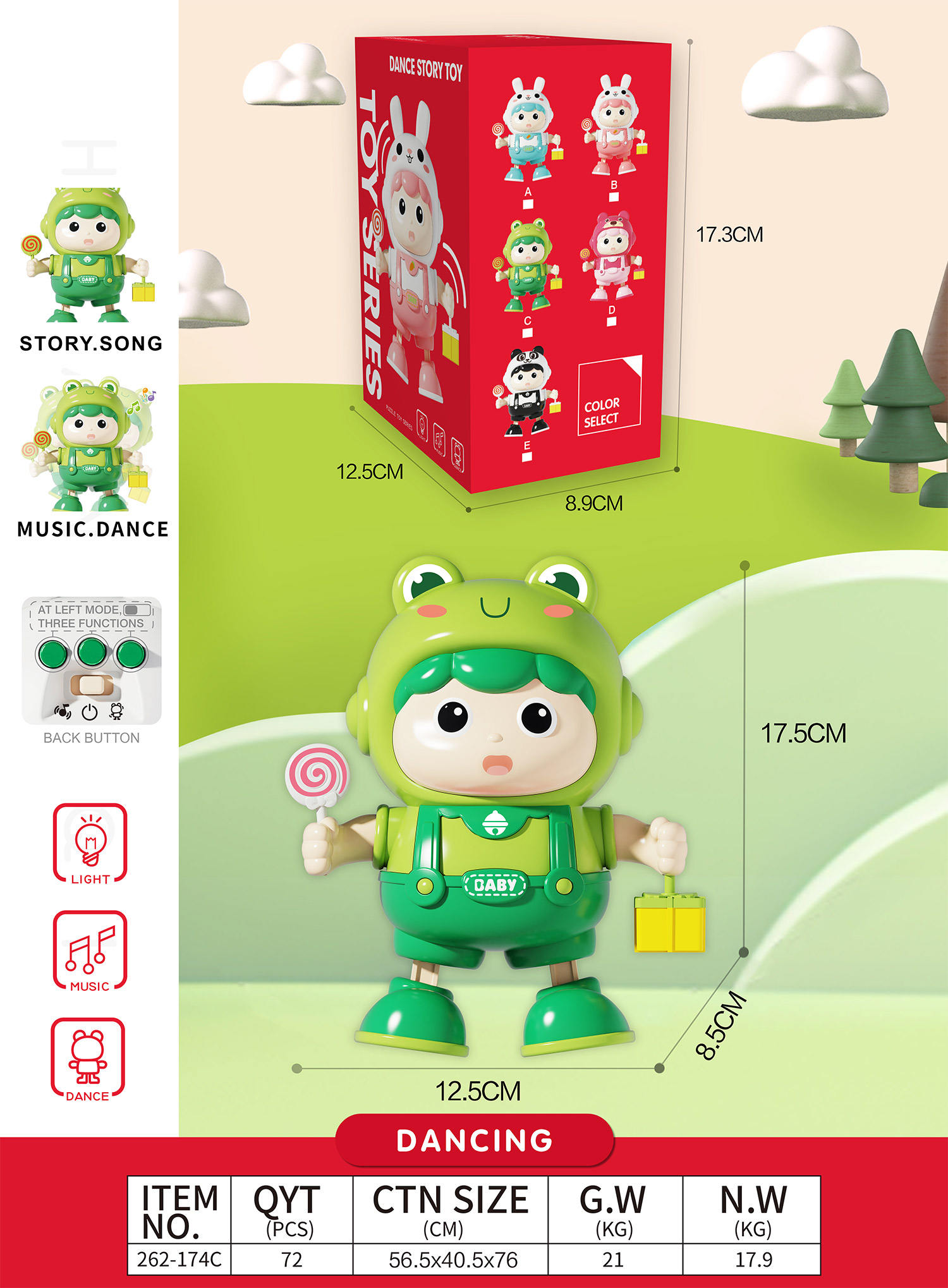 262-174C - Frog -Color box