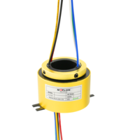 Anneau de contact traversant OEM à 2 canaux USB Ethernet avec balais de charbon