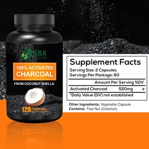 Best Selling ODM Charcoal Capsules Dietary <b>Supplement</b> with Minerals Support Detoxification Function and Boost Immunity - Product Image 2