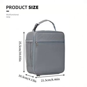 Large Capacity <b>Insulated</b> <b>Lunch</b> Bag, Aluminum Foil Thickened Waterproof Portable <b>Lunch</b> <b>Box</b> Bag for Students Office Workers - Product Image 6