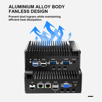 Mini PC Industrial Intel N100 de Fábrica, Quad-Core, 2*Lan Ethernet, Win10, Sin Ventilador, Compatible con Enchufe Europeo, en Stock