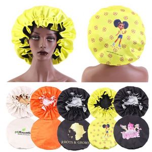 Factory Custom Logo Wholesale High Quality Adjustable Satin Polyester Hair <b>Bonnet</b> Edge Wraps for Travel & Beach Use All Seasons - Product Image 5