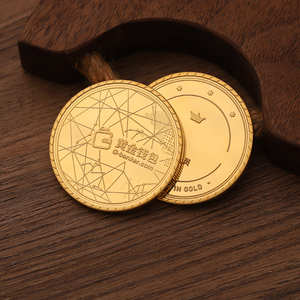 Monete da gioco con gettone d'oro in metallo piccolo di vendita calda - Product Image 3