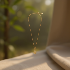 Ciondolo Zodiacale Acero in Acciaio Inossidabile Placcato Oro, Collana Minimalista per Donna, Uso Quotidiano - Product Image 2