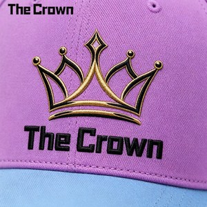Custom Logo Unisex Structured Baseball Cap Wholesale Bulk Two Tone 6 Panel <b>Hat</b> With Embroidery Manufacturer - Product Image 5