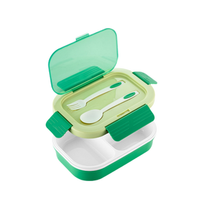 QC06 Leakproof Plastic <b>Bento</b> <b>Lunch</b> <b>Box</b> Spoon Fork Portable Single-Tier Heatable Microwavable Reusable Food for <b>Kids</b> Adults - Product Image 6