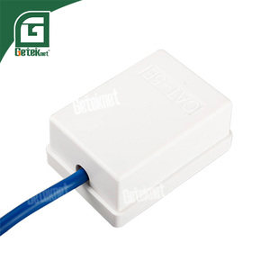 Boîtier de connexion <span class=keywords><strong>RJ45</strong></span> GETEKnet ODM Huo1/2 Port Cat5e blanc en ABS pour montage en surface avec câblage <span class=keywords><strong>T568A</strong></span>/B - Product Image 2