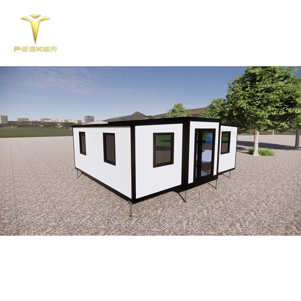 Prefabricated Houses Shipping T-type 40 Ft Housemodern Folding Expandable 20 Footer Container Prefab House