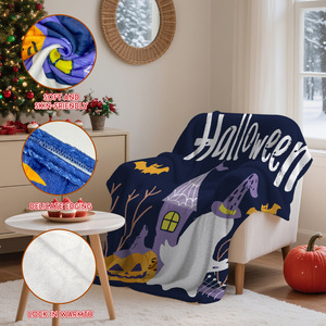 Halloween Flannel Fleece Throw <b>Blanket</b> Rectangular Anti-Pilling Printed Festival Design for Home Autumn Use - Product Image 6