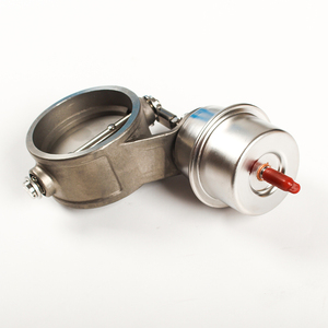 Racing Titanium <strong>Exhaust</strong> Cutout <strong>Flaps</strong> with Vacuum Actuator 3" 76mm Pipe Open and Closed - Product Image 4