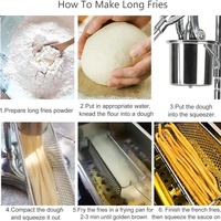 Nouvelle machine manuelle pour la fabrication de purée de pommes de terre, de frites et de chips – Extrudeuse à pommes de terre